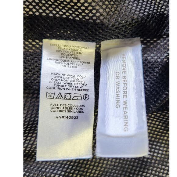 Lou & Grey Black Leopard Print Wanderweave Windbreaker Jacket Size XS NWOT - Picture 7 of 7